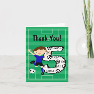 5e anniversaire Merci de soccer bleu et noir v2