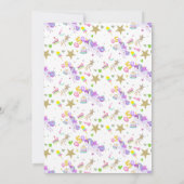 5e anniversaire Unicorne avec invitation de gâteau (Dos)