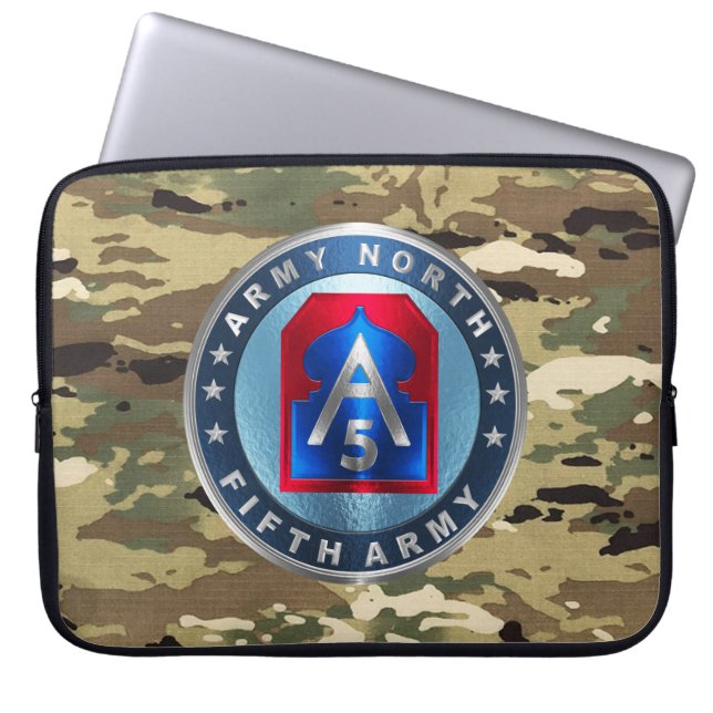 5e ARMY NORTH Laptop Sleeve (Voorkant)