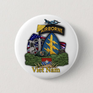 5e bijzondere troepenmacht - Button " groene beret
