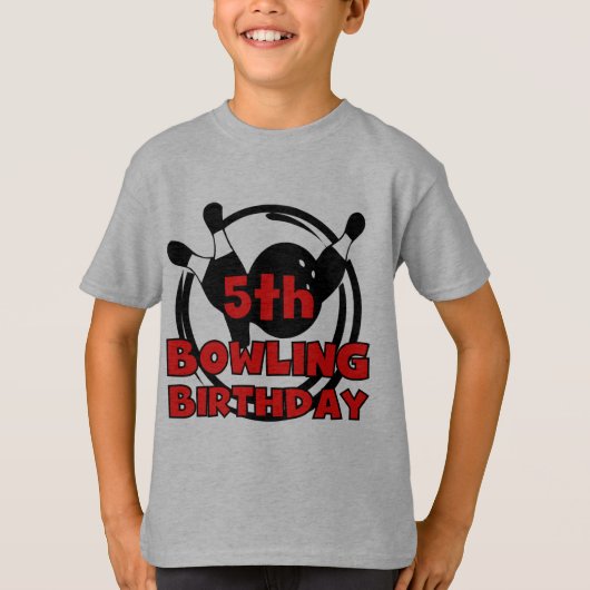 5e Bowling Anniversaire Tshirts et cadeaux (Devant)