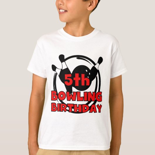 5e Bowling Anniversaire Tshirts et cadeaux (Devant)
