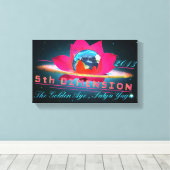 5e dimensie - omcirkeld Canvas Afdruk (Insitu (Houten vloer))