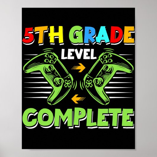 5e graad Complete game Controller vorige dag Poster (Voorkant)
