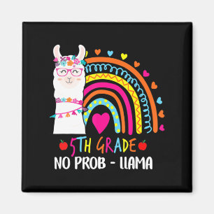 5e graad Geen Prob Llama Laaier Regenboog terug na Magneet