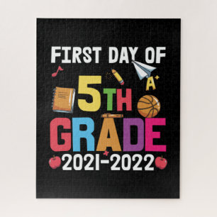 5e graad leraar eerste dag vijfde graad legpuzzel
