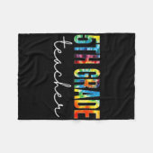 5e graad leraar fleece deken (Voorkant (Horizontaal))