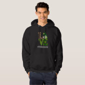 5e graad leraar liefde St patricks Day Gnome Leopa Hoodie (Voorkant volledig)