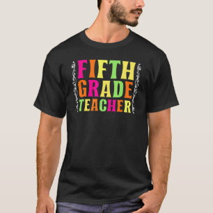 5e graad leraar onderwijs baan school te t-shirt