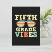 5e graad leraar vijfde graad vibes kaart (Staand voorkant)