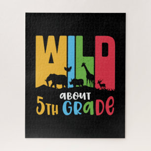 5e graad leraar wilde dieren ongeveer 5e graad legpuzzel