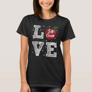 5e graad liefde met Apple T-shirt