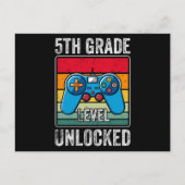 5e graad van Unlock Back to School Video Gamer Briefkaart (Voorkant)