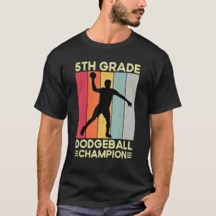 5e graads Dodgeball Player Retro Kinder Dodgeball T-shirt