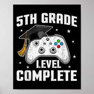 5e Grade Level Complete Videogame Vijfde Graad GR Poster