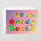 5e grade Rocks Briefkaart (Voorkant / Achterkant)