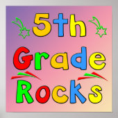 5e grade Rocks Poster (Voorkant)