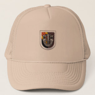 5e groep speciale strijdkrachten - crest flash vie trucker pet