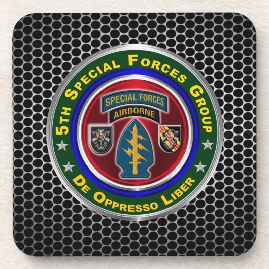 5e groep speciale strijdkrachten in de lucht bier onderzetter (Voorkant)