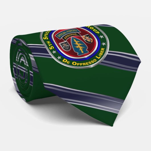 5e groep speciale strijdkrachten in de lucht stropdas (Opgerold)