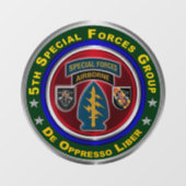 5e groep speciale strijdkrachten  raamsticker (Vel)