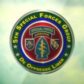 5e groep speciale strijdkrachten  raamsticker (Vel 3)