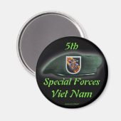 5e groupe des forces spéciales Green Berets Magnet (Recto/Verso)