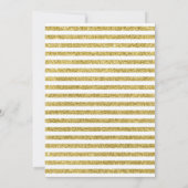 5e huwelijksjubileumfeest - Goud Wit Kaart (Achterkant)