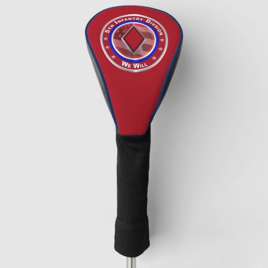 5e infanteriedivisie golfheadcover (Voorkant)