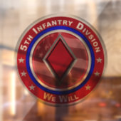 5e infanteriedivisie raamsticker (Vel 2)