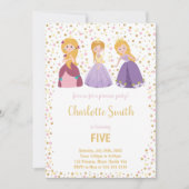 5e Invitations d'anniversaire de la princesse (Devant)
