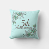 5e Jubileum CadeauSierkussen Kussen (Voorkant)