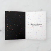 5e Jubileum Champagne Toast Kaart (Binnen)