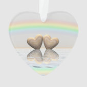 5e Jubileum Wooden Hearts Ornament (achterkant)