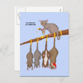 5e Kerstdag (5 Golden Rings) Briefkaart (Voorkant / Achterkant)