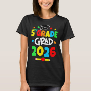 5e klas 2026 vijfde klas afstudeerders basisschool t-shirt