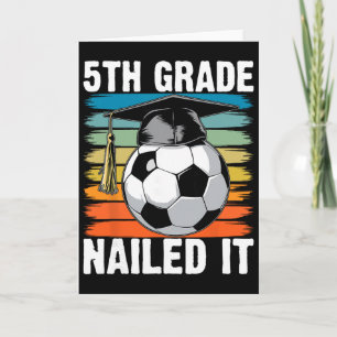 5e klas geslaagd voetbal eindexamen pet kaart