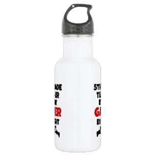 5e klas leraar gamer waterfles 