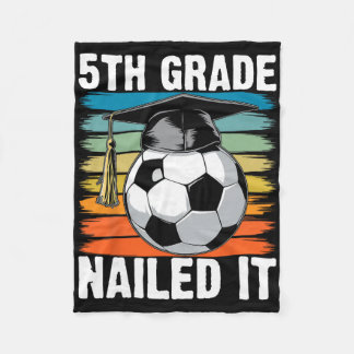 5e klas Nailed It Voetbal Ll Afstudeerhoed Retro Fleece Deken