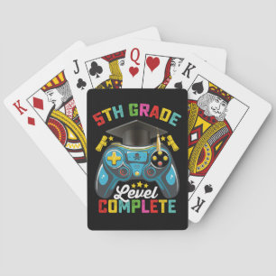5e klas niveau complete Afstuderen gaming gamer Pokerkaarten