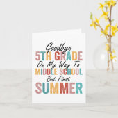 5e klas op weg naar de middelbare school, maar eer kaart (Gele Bloem)