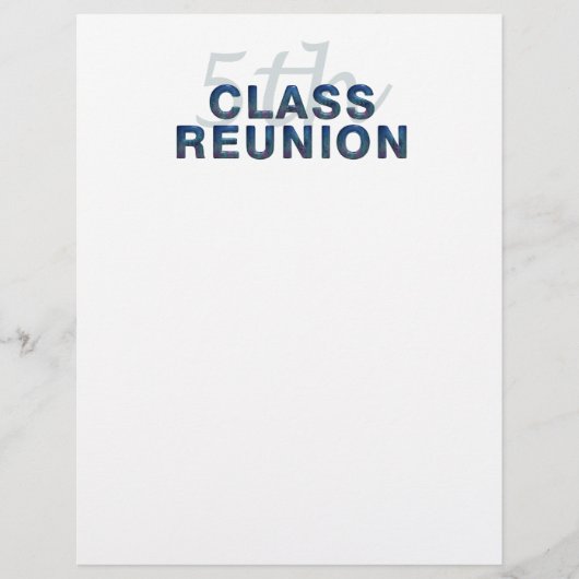 5e klas reunion flyer (Voorkant)