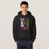 5e klas Rocks Geen Prob Llama Leraar Terug naar sc Hoodie (Voorkant volledig)