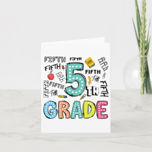 5e klas Schattigee typografie Stippen Terug naar s Kaart (Voorkant)