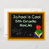 5e klas school briefkaart (Voorkant / Achterkant)