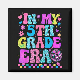 5e klas sfeer Cute Disco Groovy Terug naar school Magneet