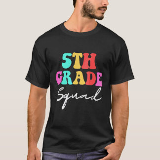 5e klas team terug naar school leraar leerling 3 t-shirt