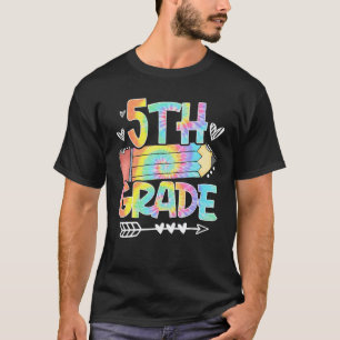 5e klas Tie Dye Potlood Leraar Student T-shirt
