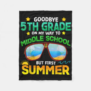 5e klas weg naar middelbare school klas eerste zom fleece deken