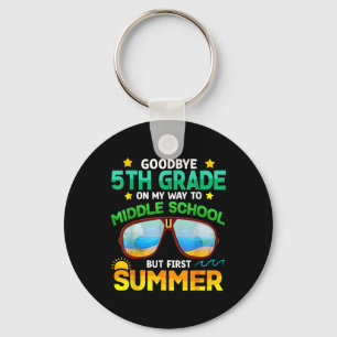 5e klas weg naar middelbare school klas eerste zom sleutelhanger